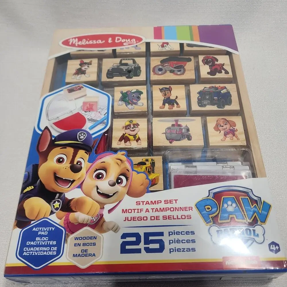 Paw patrol stamp set by Melissa and Doug 25 pieces stamp set